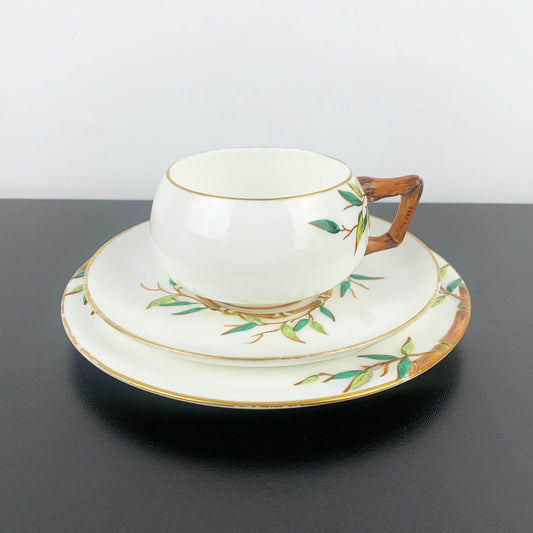 Brown-Westhead Moore Antique Bamboo Pattern Trio
