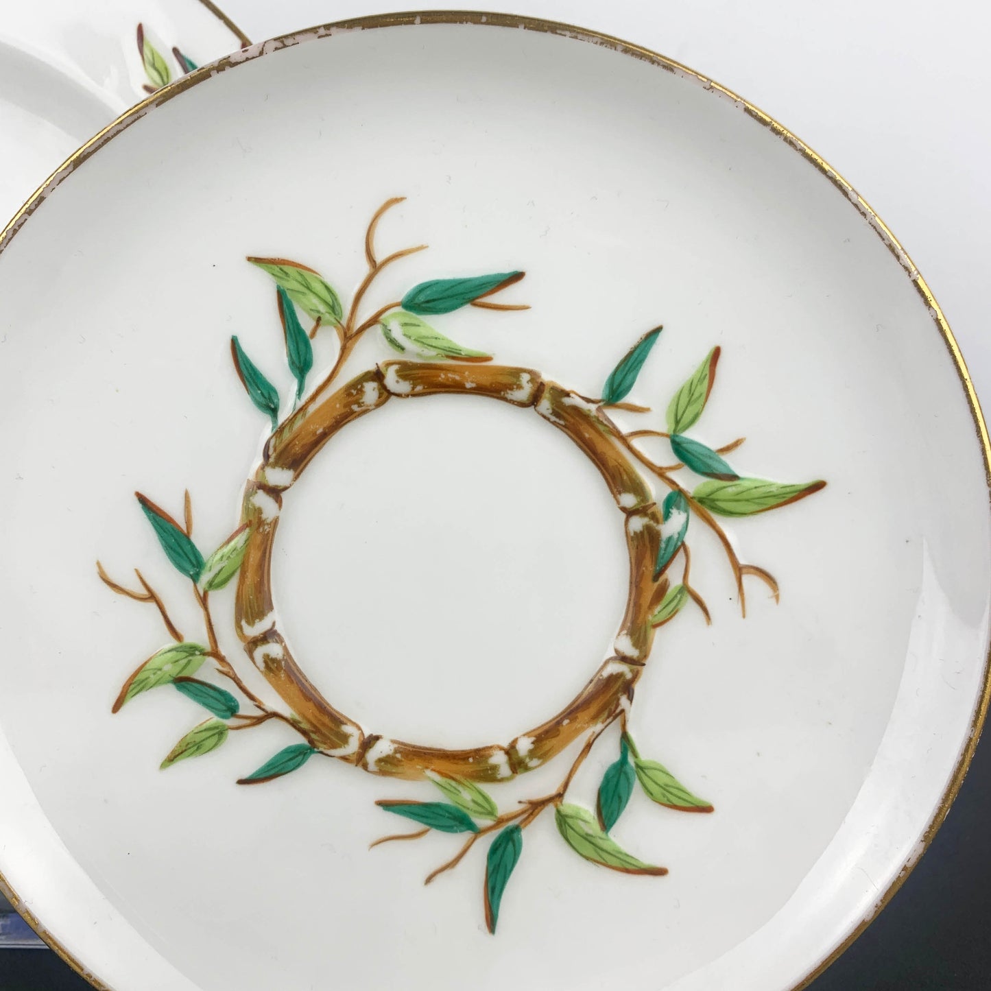 Brown-Westhead Moore Antique Bamboo Pattern Trio