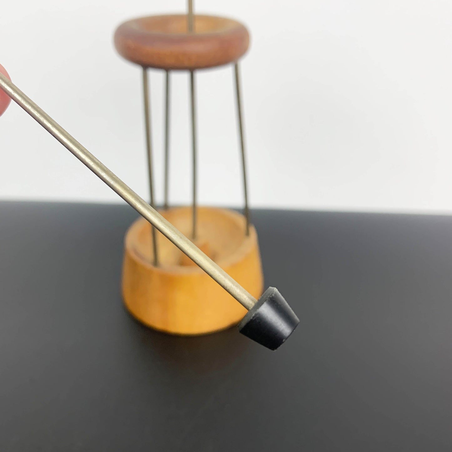 Mid Century Top Hat & Cane Cocktail Stirrer Set