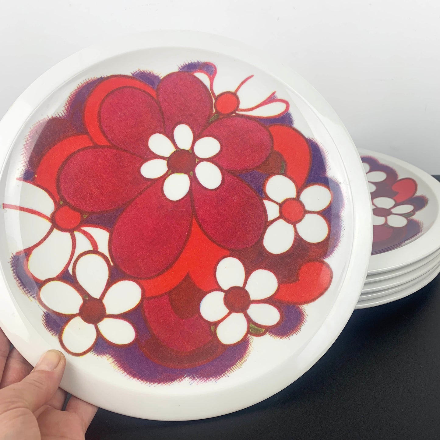 Bessemer Melamine Floral Dinner Plates