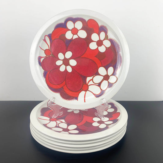 Bessemer Melamine Floral Dinner Plates