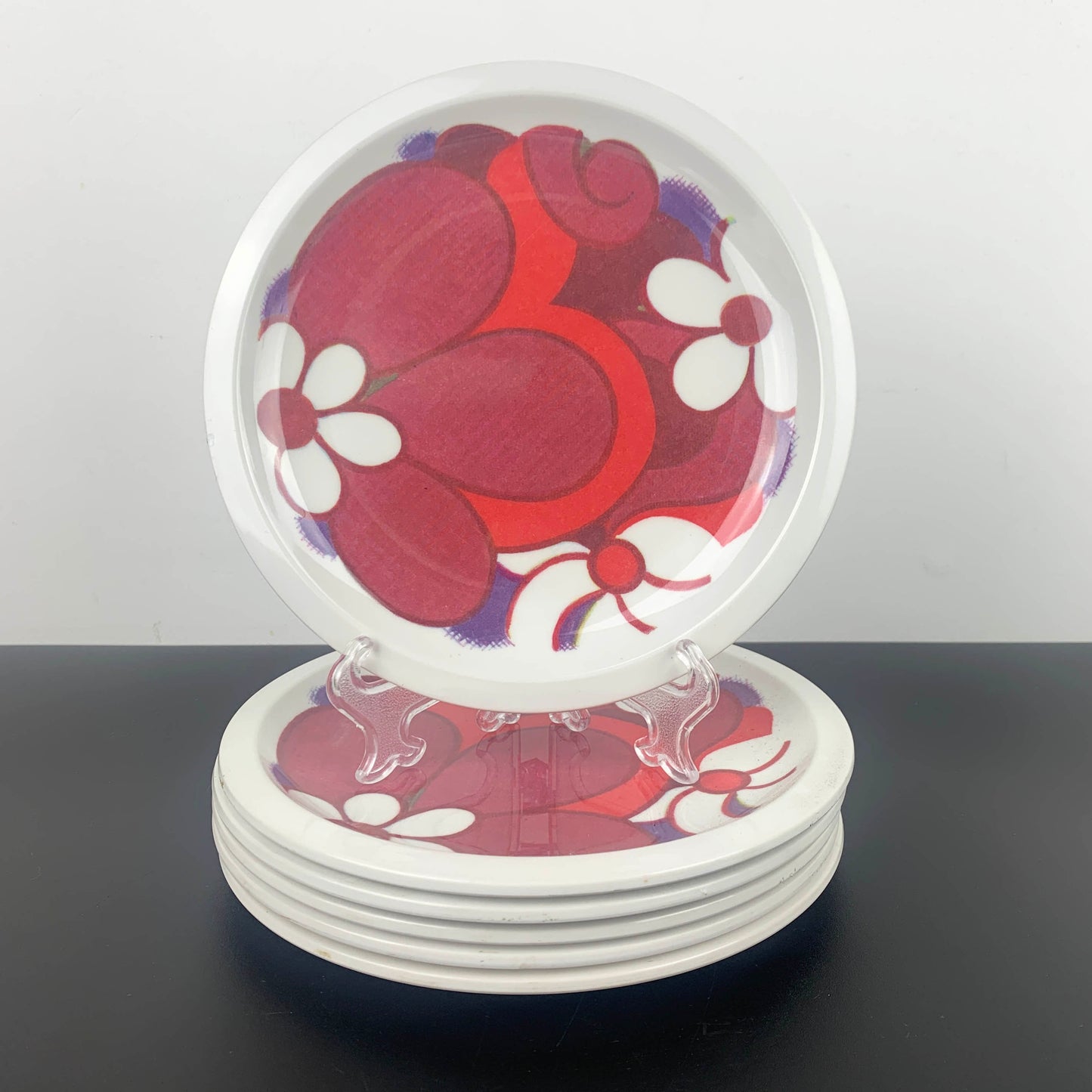 Bessemer Melamine Floral Dinner Plates