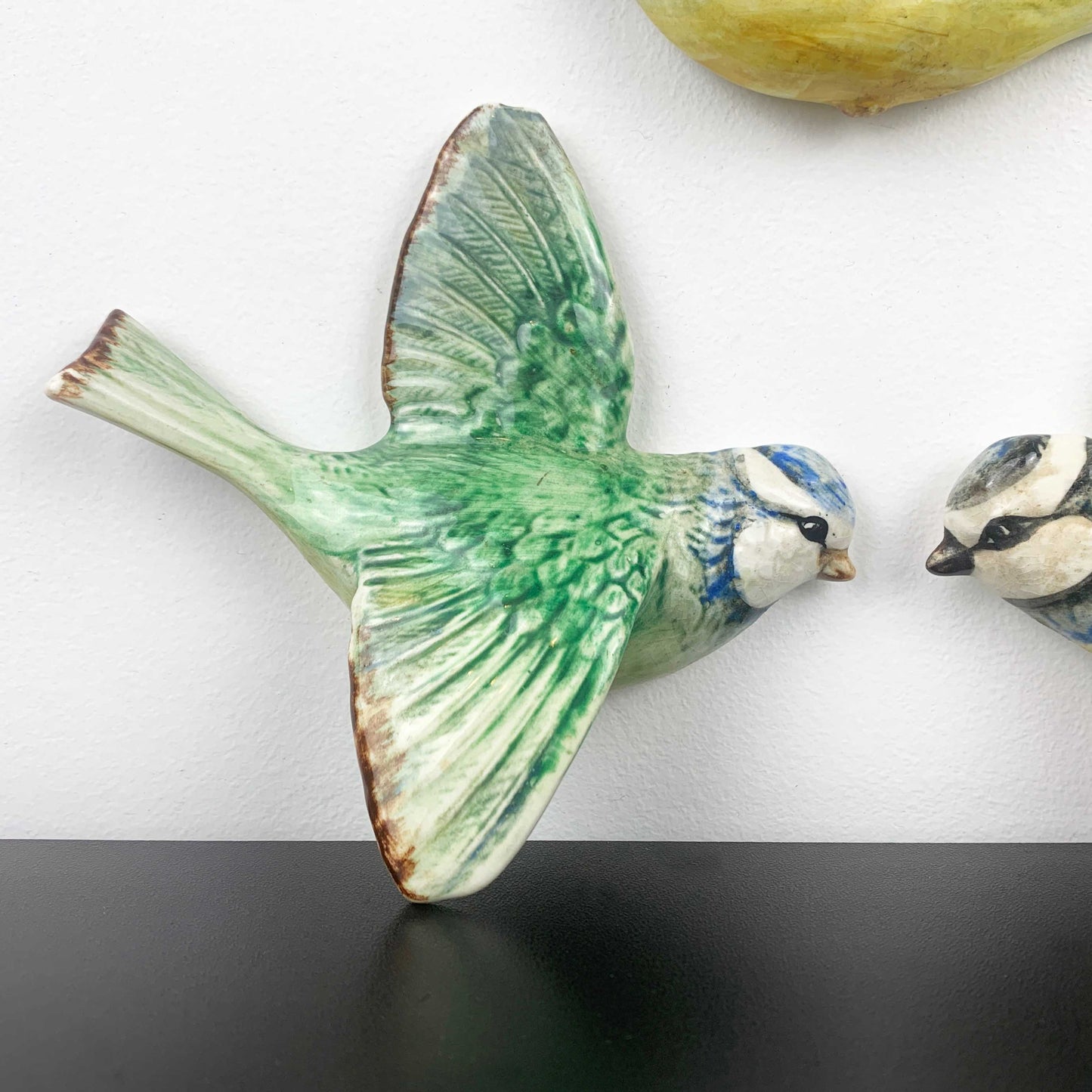 Beswick 'Blue Tit' Flying Bird Wall Plaques - Set of 3