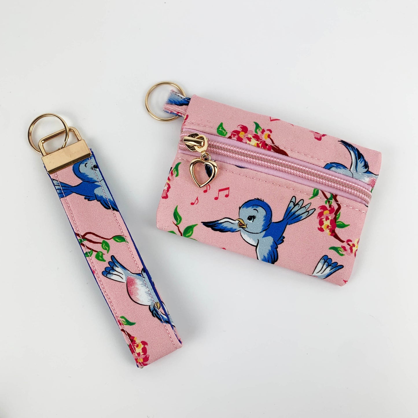 Bluebird Coin Purse & Wristlet: Matching Set or Individual
