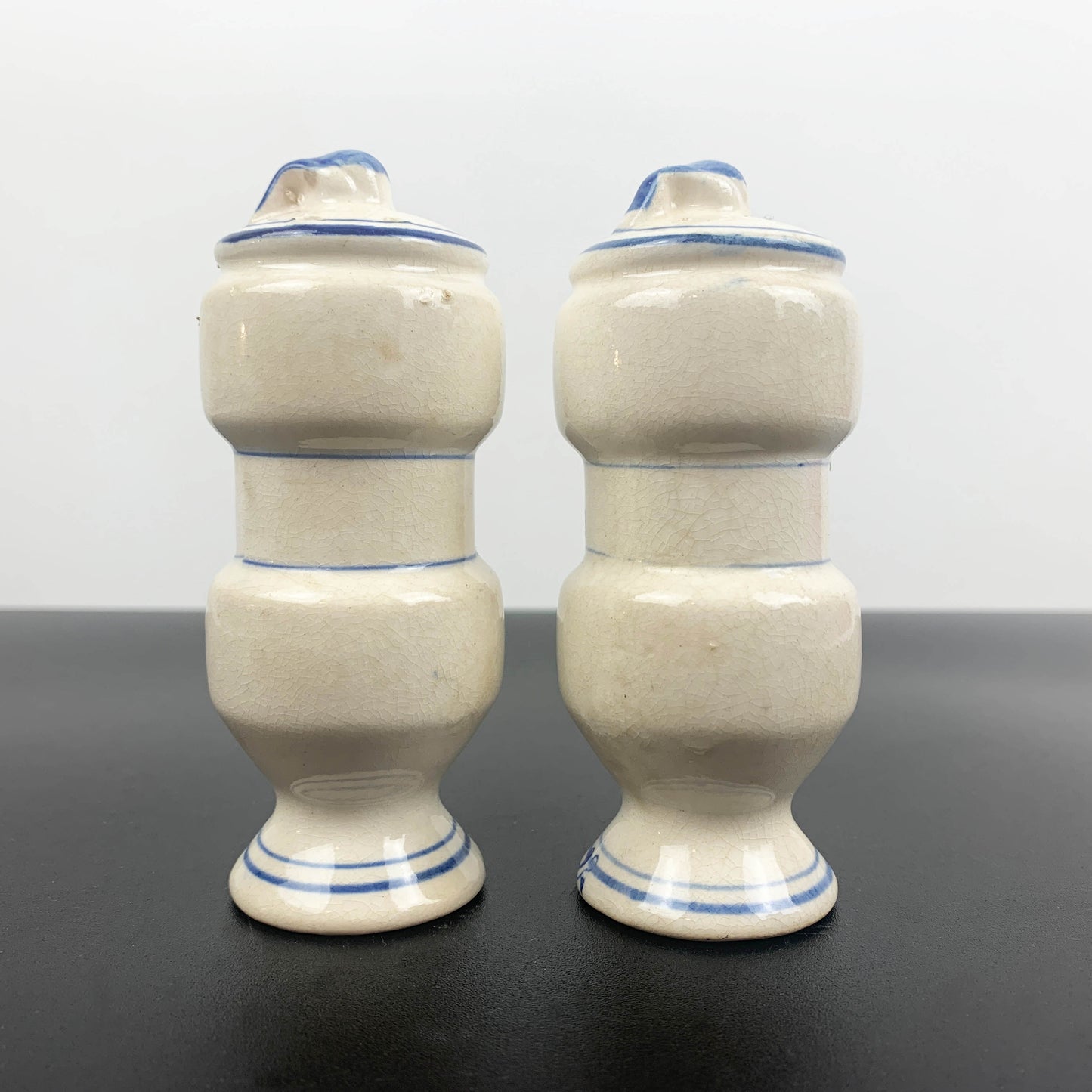 Delft Blue Style Salt and Paprika Shakers