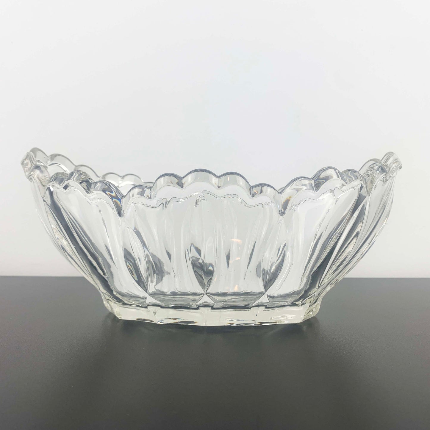 Zabkowice Glassworks Oval Flower Bowl