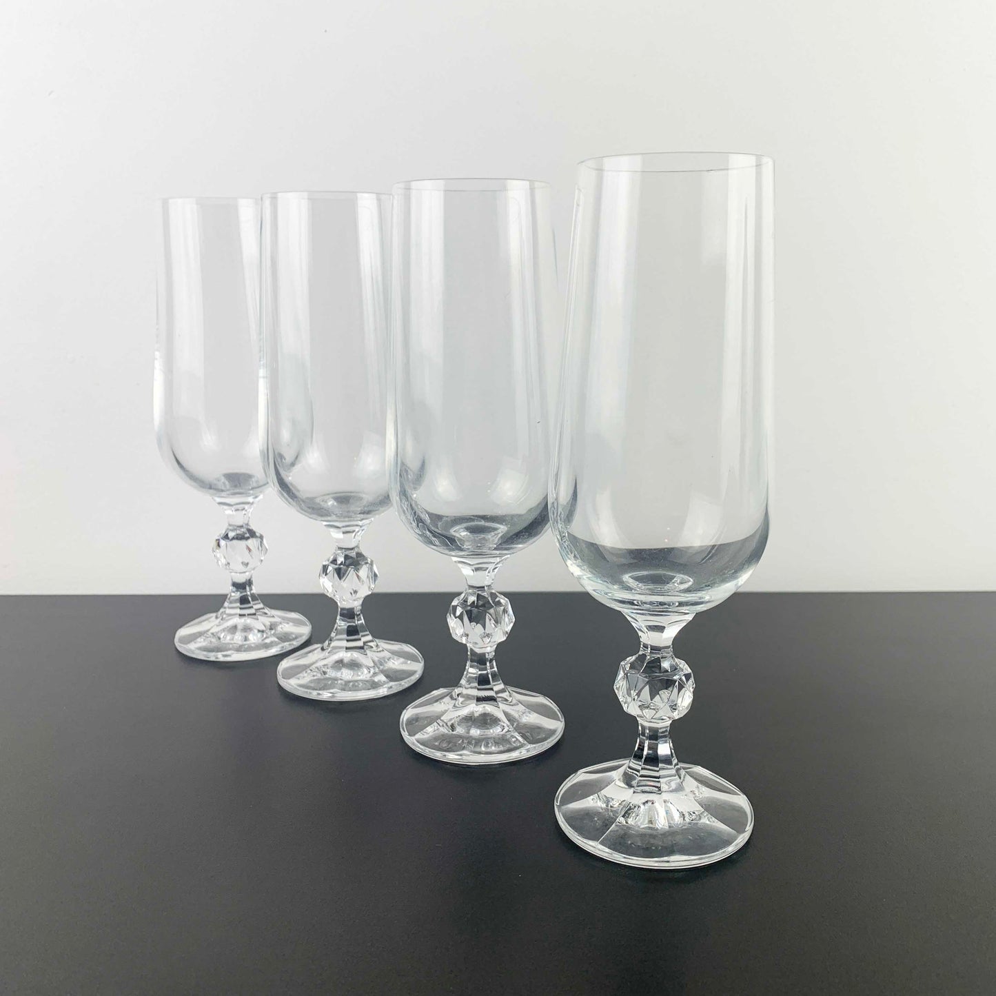 Bohemia Crystal 'Claudia' Champagne Flute Set