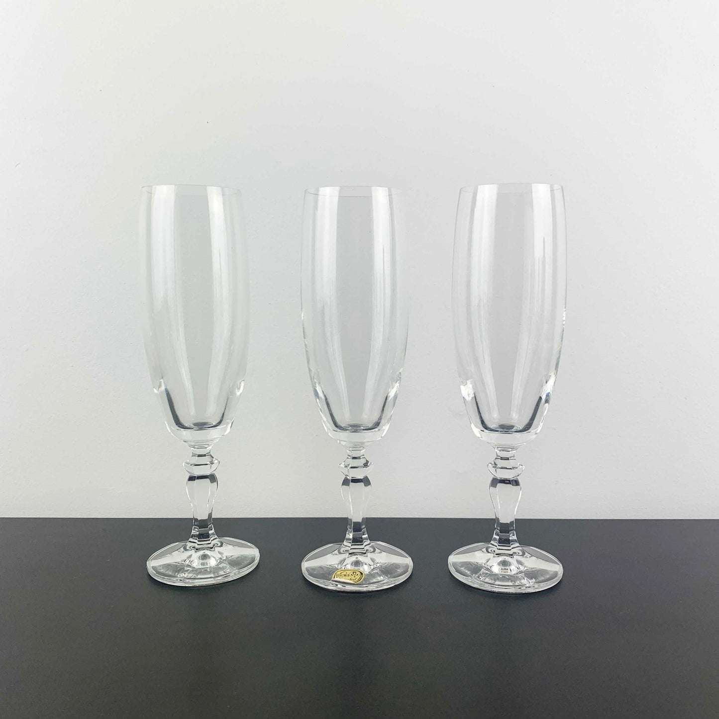 Bohemia Crystal 'Ingrid Andrea' Champagne Flute Set