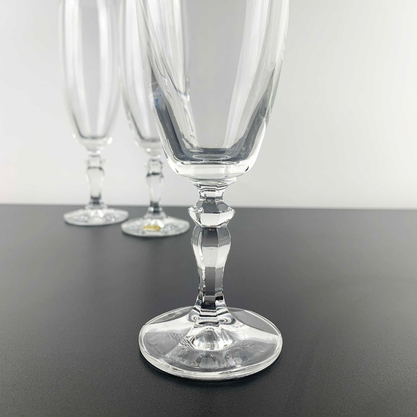 Bohemia Crystal 'Ingrid Andrea' Champagne Flute Set