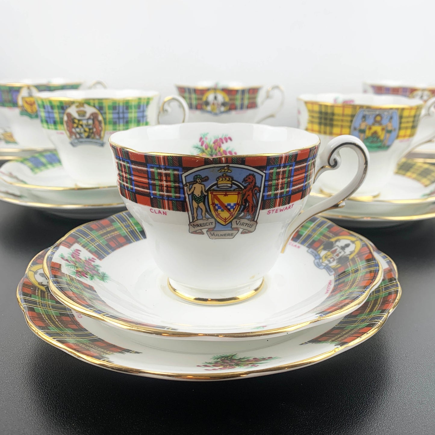 Royal Standard Bonnie Scotland Trios with Clan Crests
