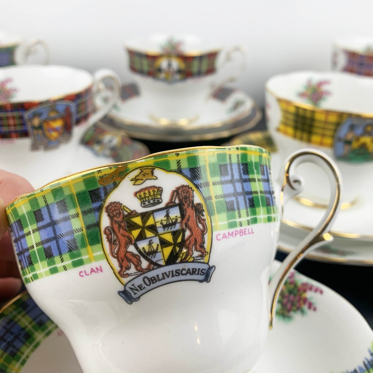 Royal Standard Bonnie Scotland Trios with Clan Crests