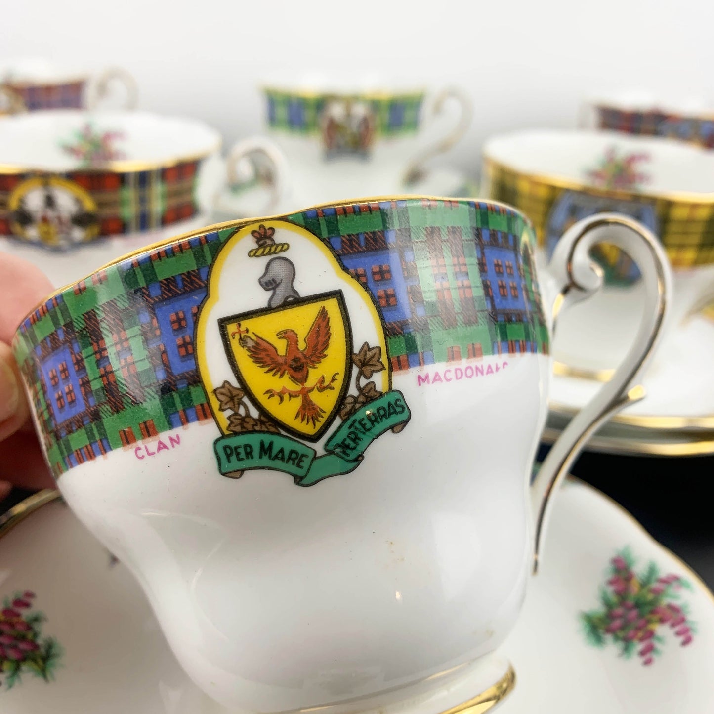Royal Standard Bonnie Scotland Trios with Clan Crests