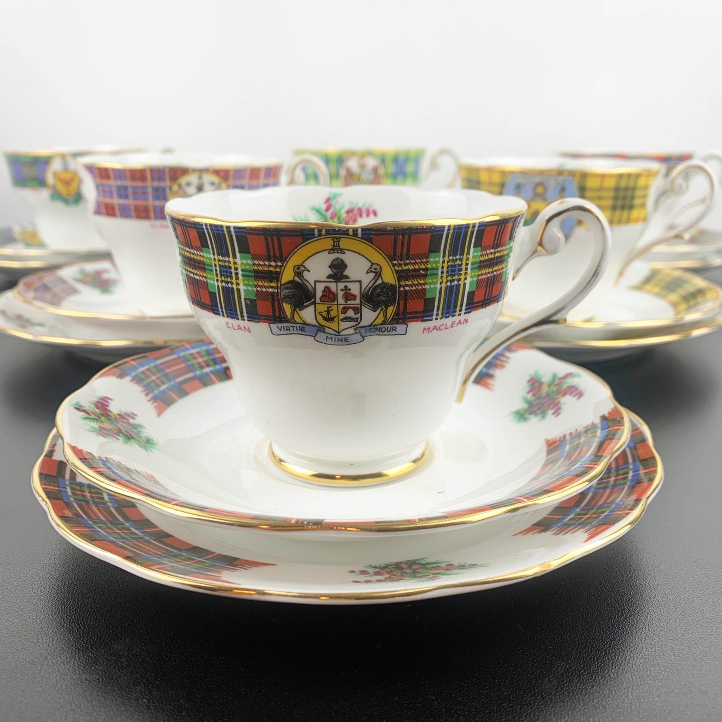 Royal Standard Bonnie Scotland Trios with Clan Crests