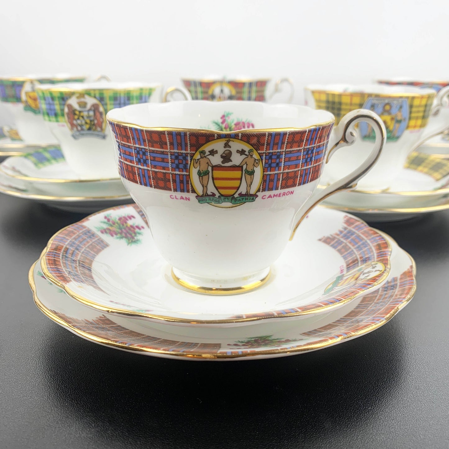 Royal Standard Bonnie Scotland Trios with Clan Crests