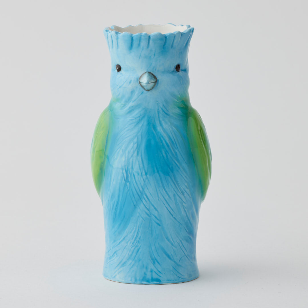 Sculptural Bird Vase - Blue