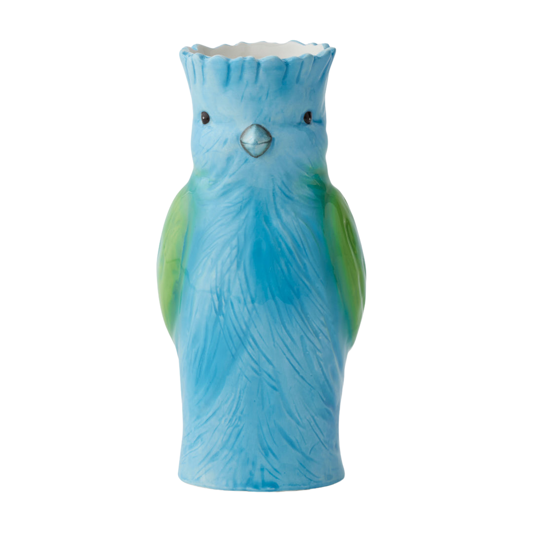 Sculptural Bird Vase - Blue