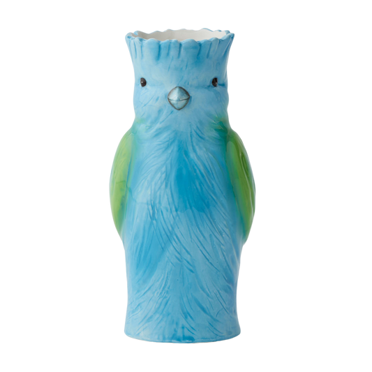Sculptural Bird Vase - Blue