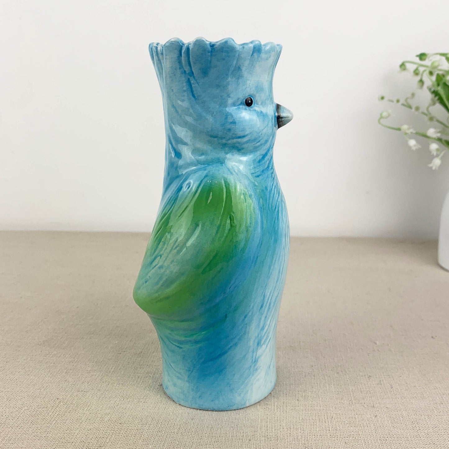 Sculptural Bird Vase - Blue