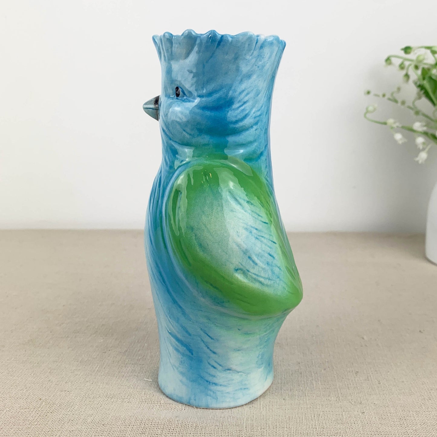 Sculptural Bird Vase - Blue