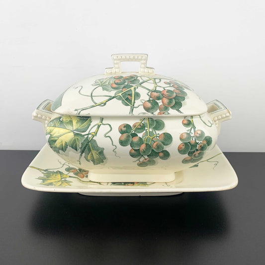 Brown Westhead Moore Tureen and Plate Set c.1880's