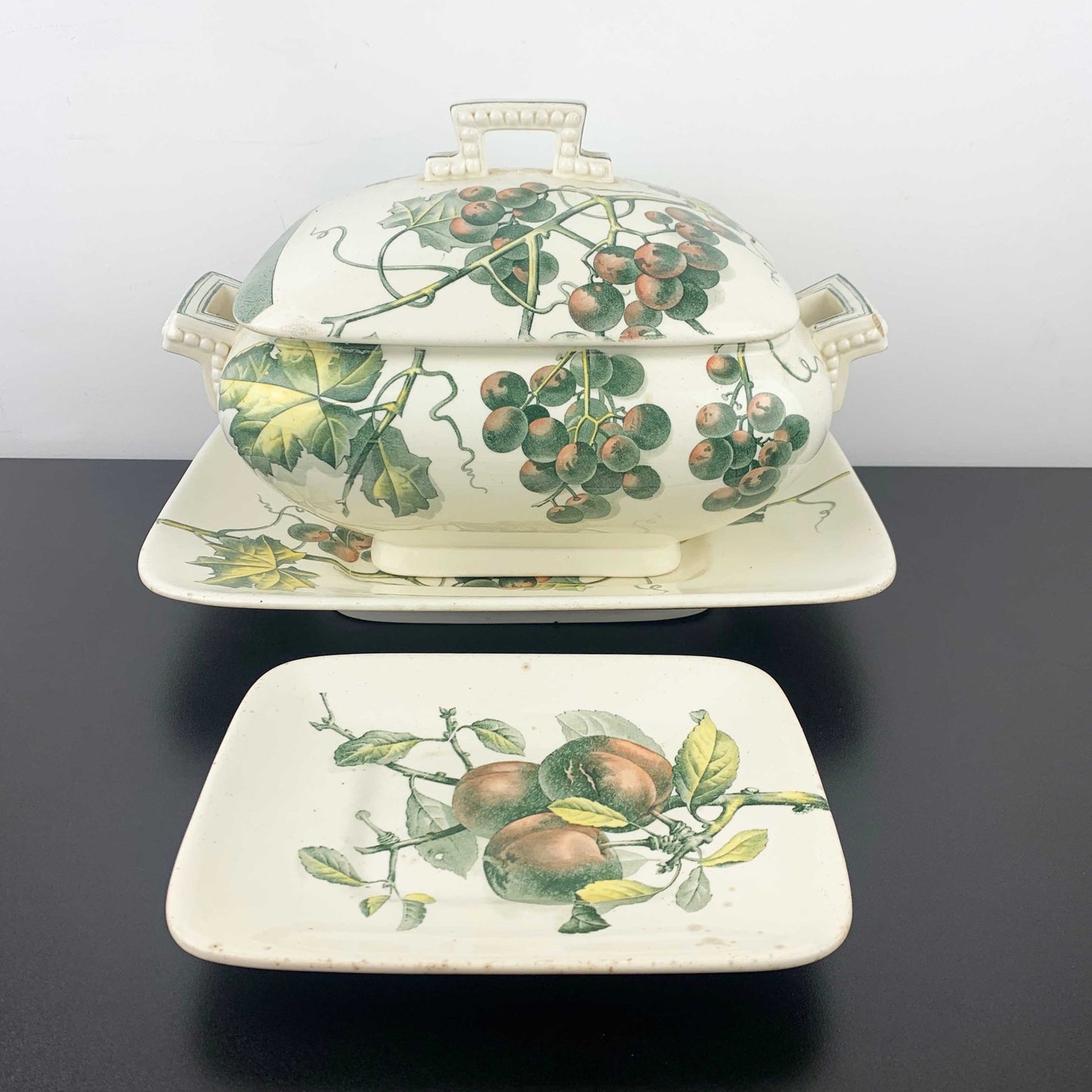 Brown Westhead Moore rare lidded tureen with matching under plate c.1880's