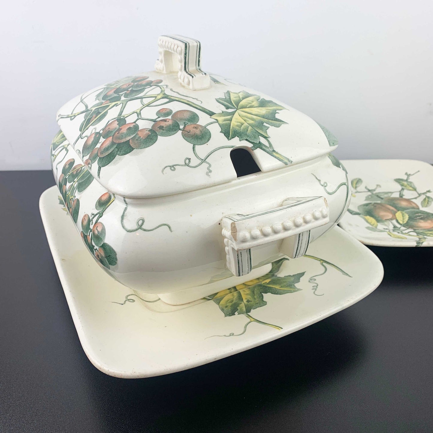 Brown Westhead Moore Tureen and Plate Set c.1880's