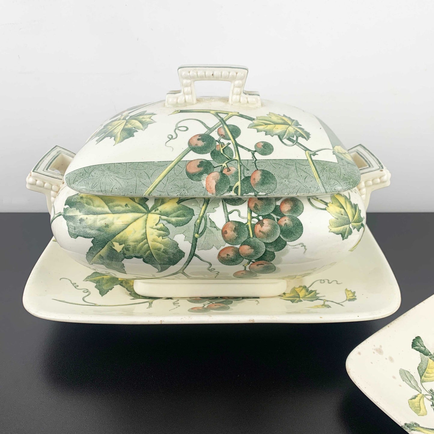 Brown Westhead Moore Tureen and Plate Set c.1880's