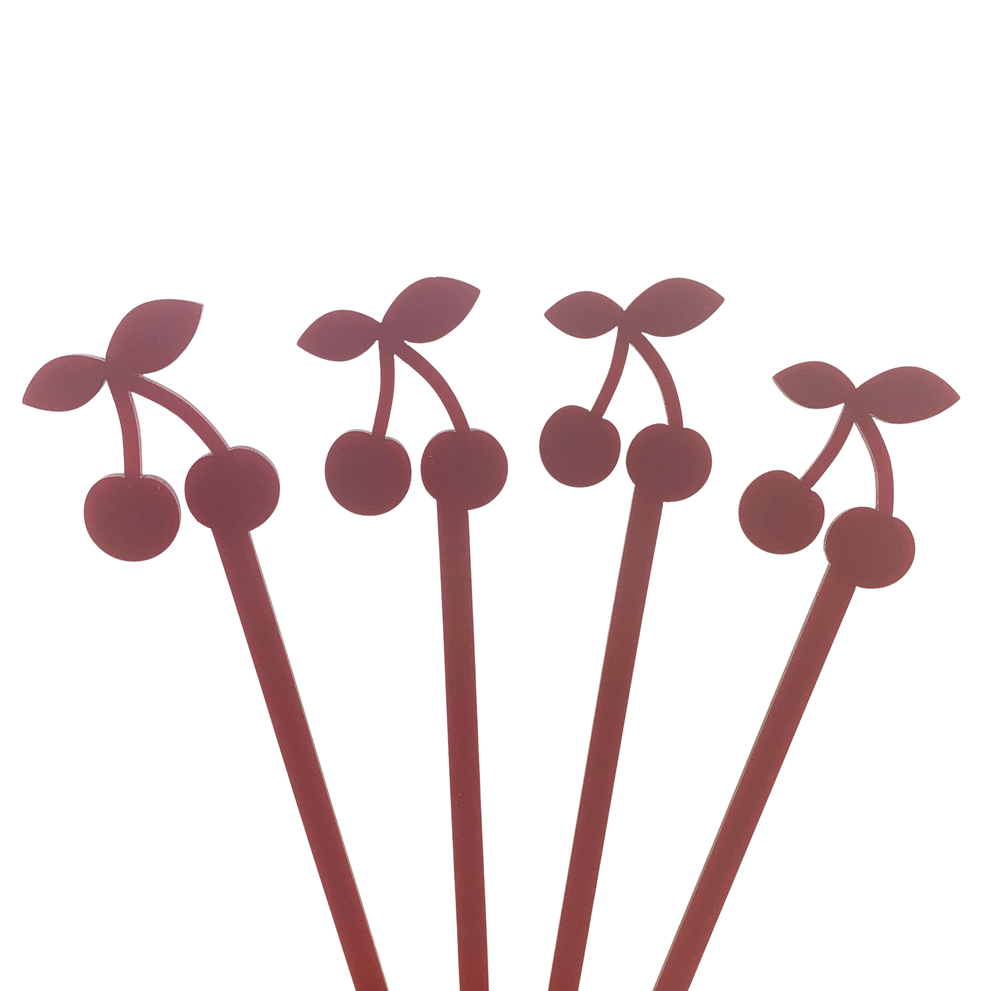 Cherry Drink Stirrers