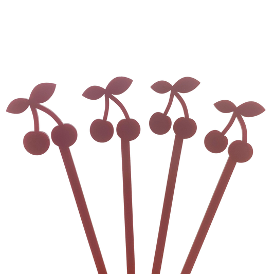 Cherry Drink Stirrers