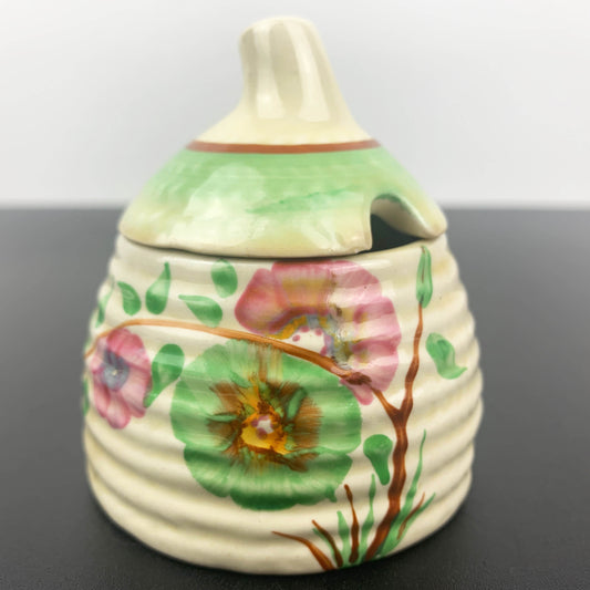 Clarice Cliff 'Corolla' Art Deco Beehive Honey Pot