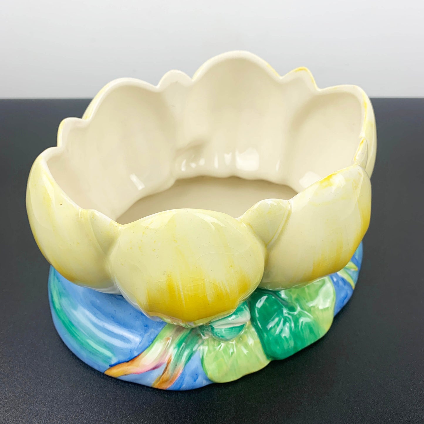 Clarice Cliff Art Deco Water Lily Open Vase
