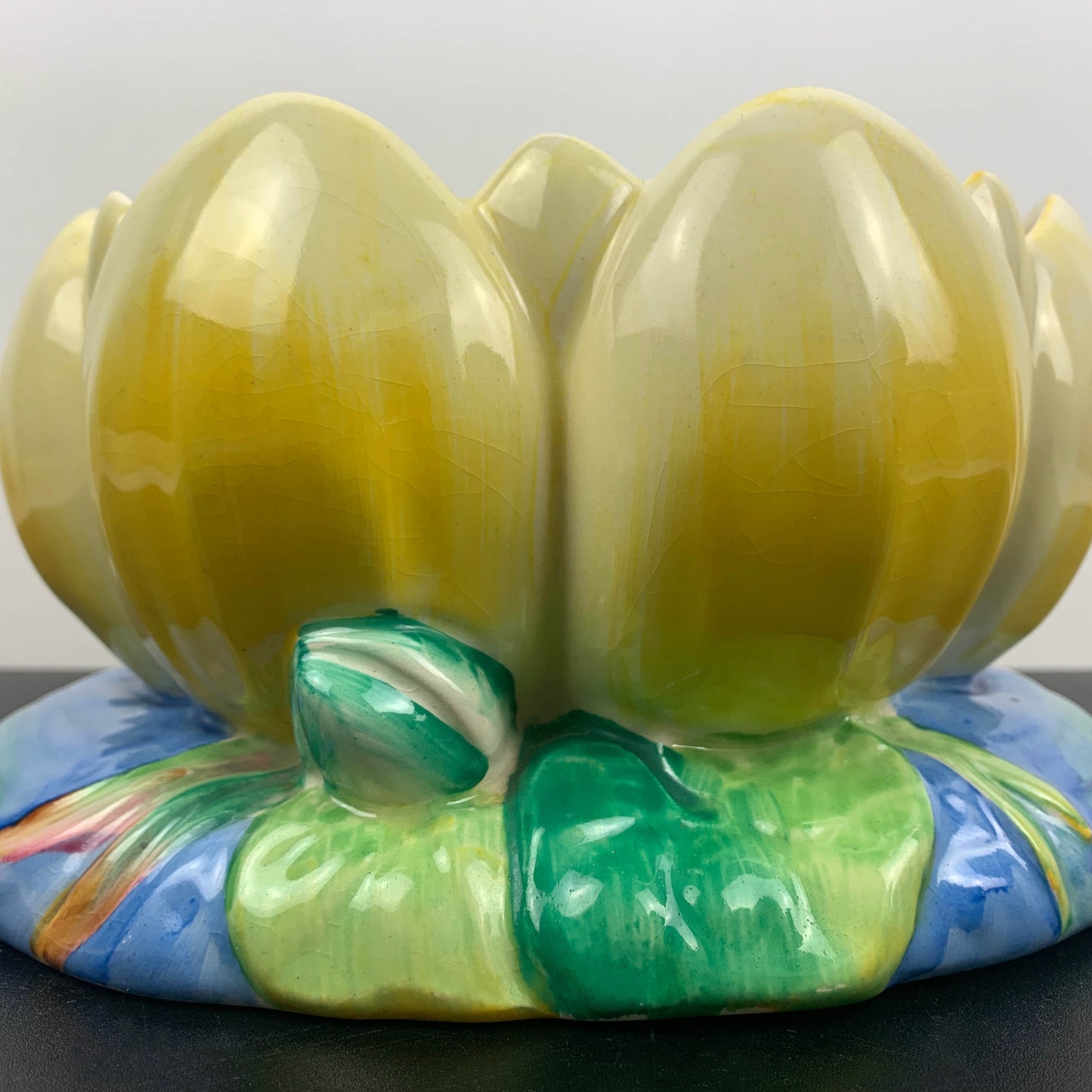Clarice Cliff Art Deco Water Lily Open Vase