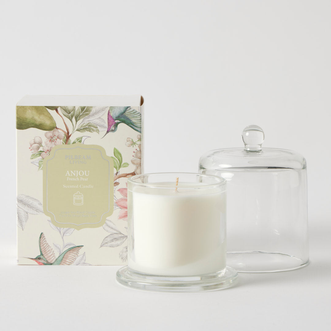 Glass Cloche Scented Candle - French Pear