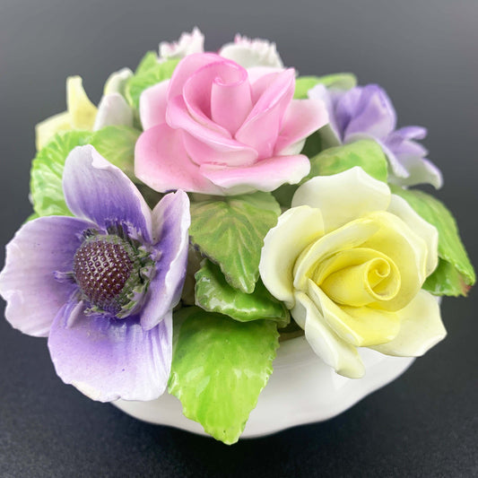 Coalport Potted Flowers Ornament