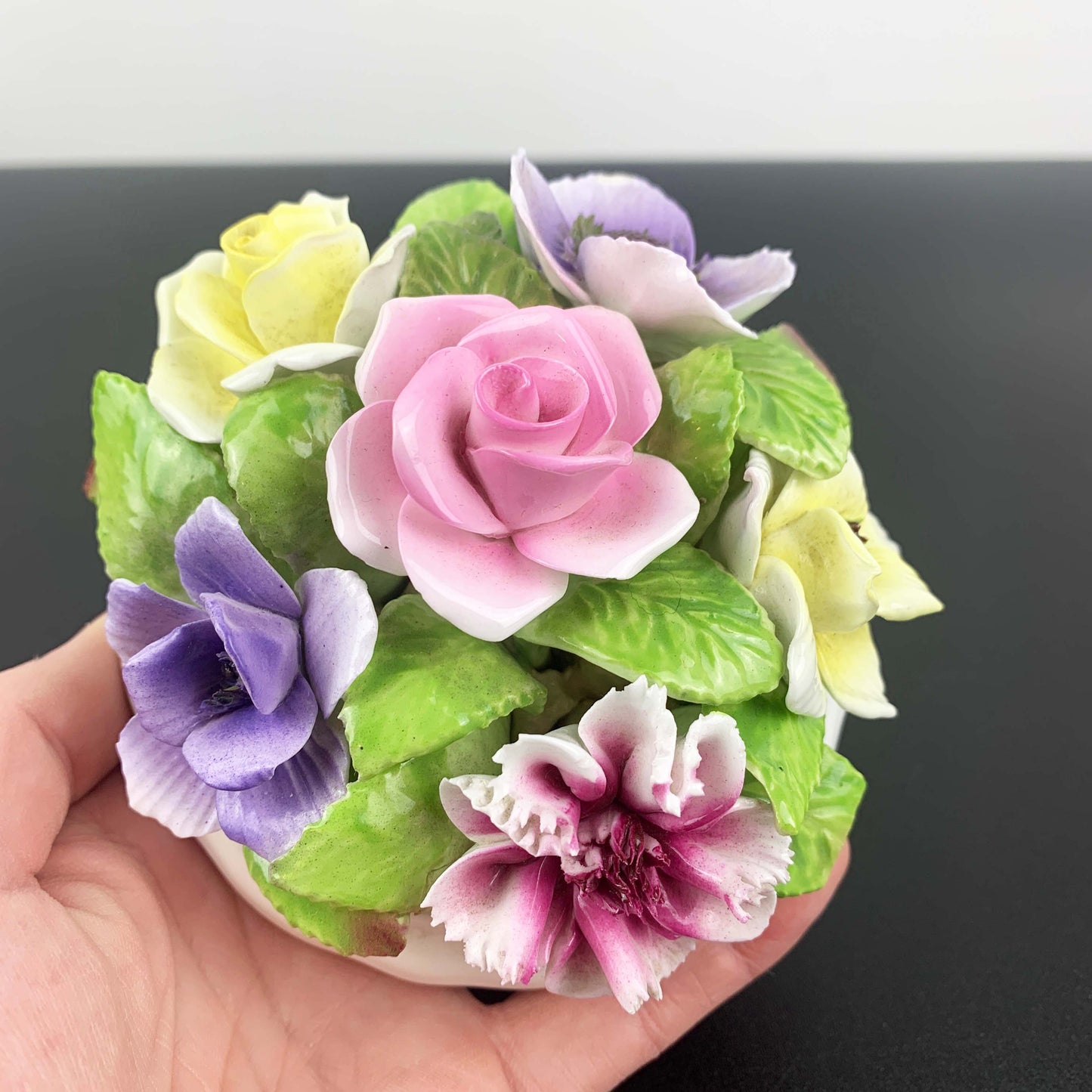 Coalport Potted Flowers Ornament