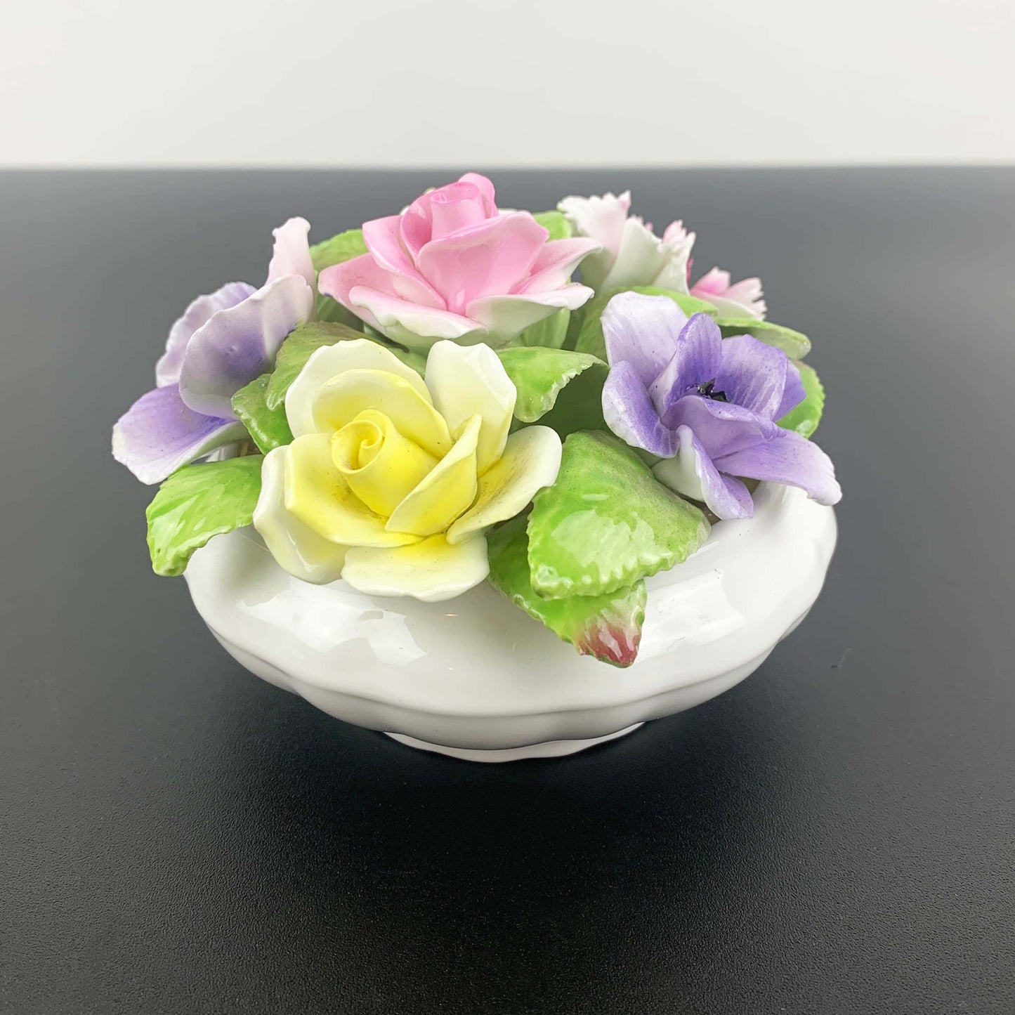 Coalport Potted Flowers Ornament