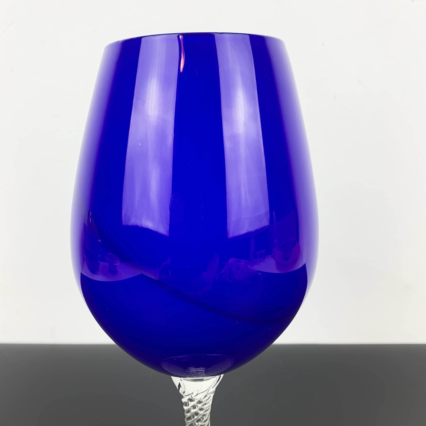 Empoli Cobalt Blue Oversize Art Glass Brandy Balloon