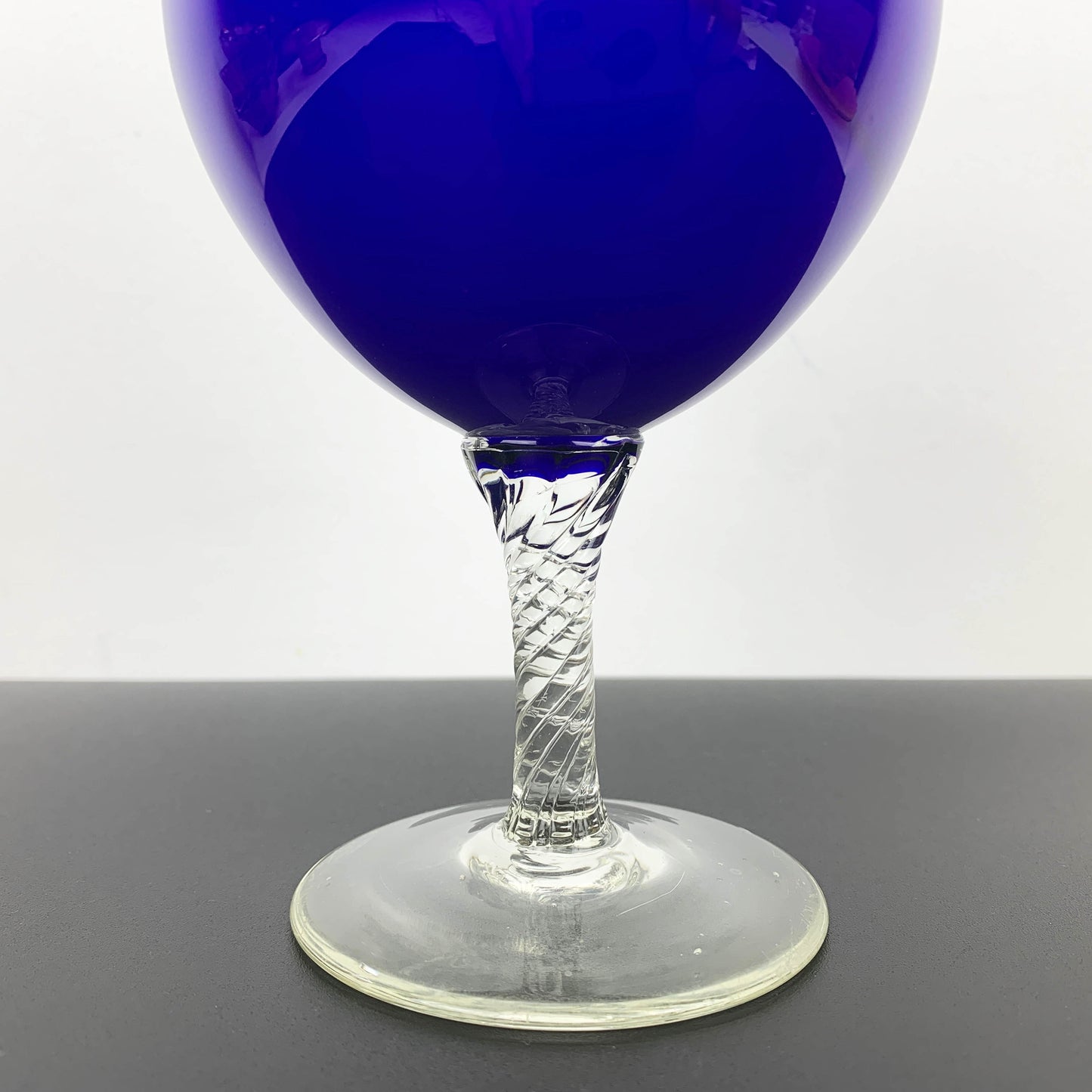 Empoli Cobalt Blue Oversize Art Glass Brandy Balloon