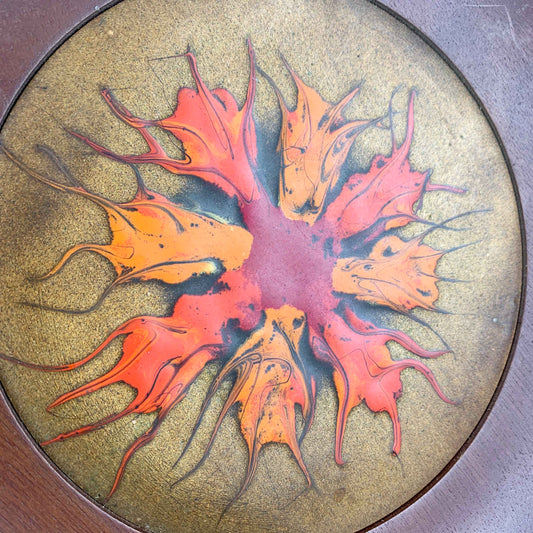 Joy & Kay Sweatman Copper Enamel Serving Paddle