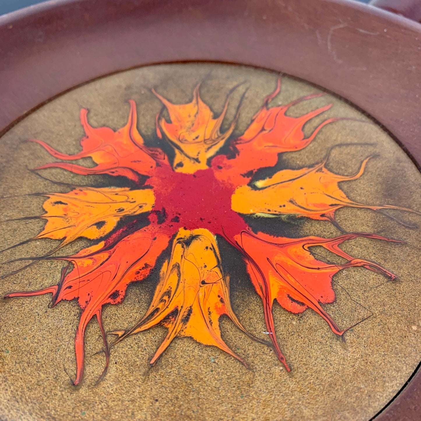 Joy & Kay Sweatman Copper Enamel Serving Paddle