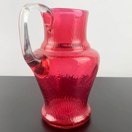 Cranberry Glass Small Pitcher