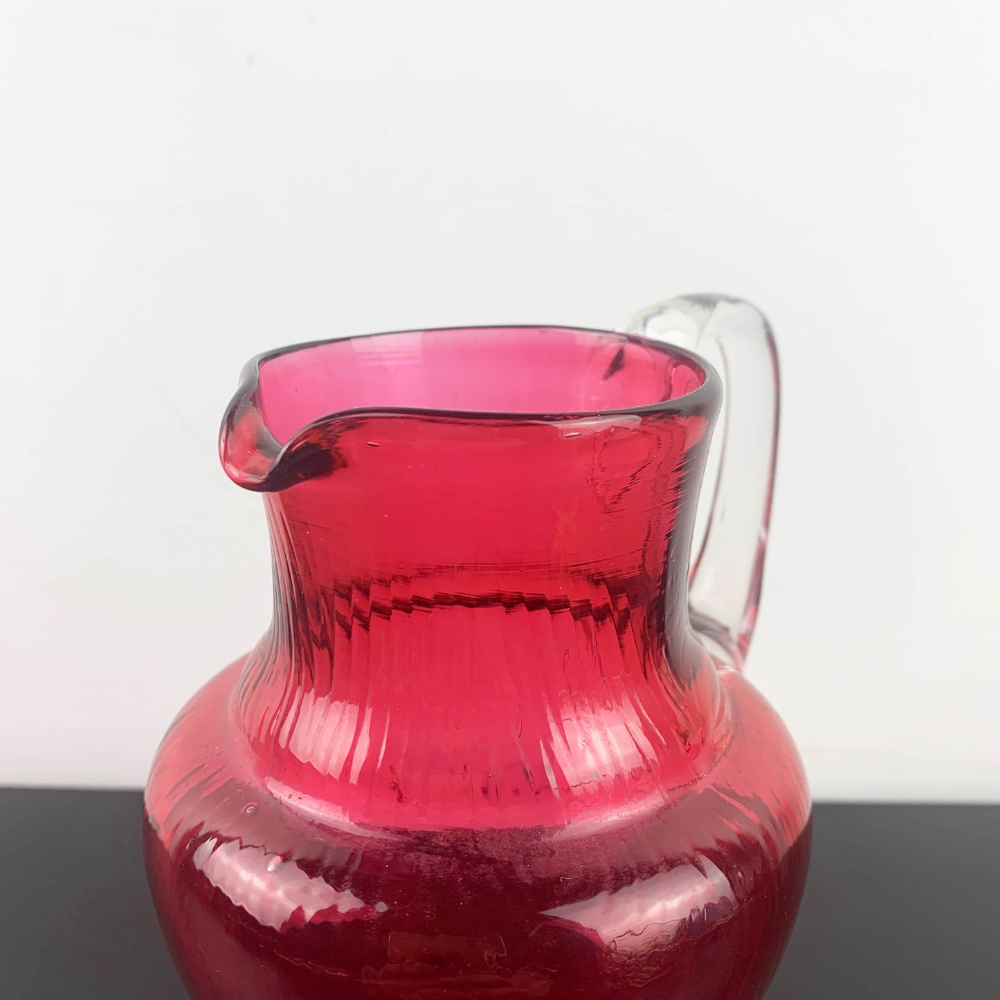 Cranberry Glass Small Pitcher