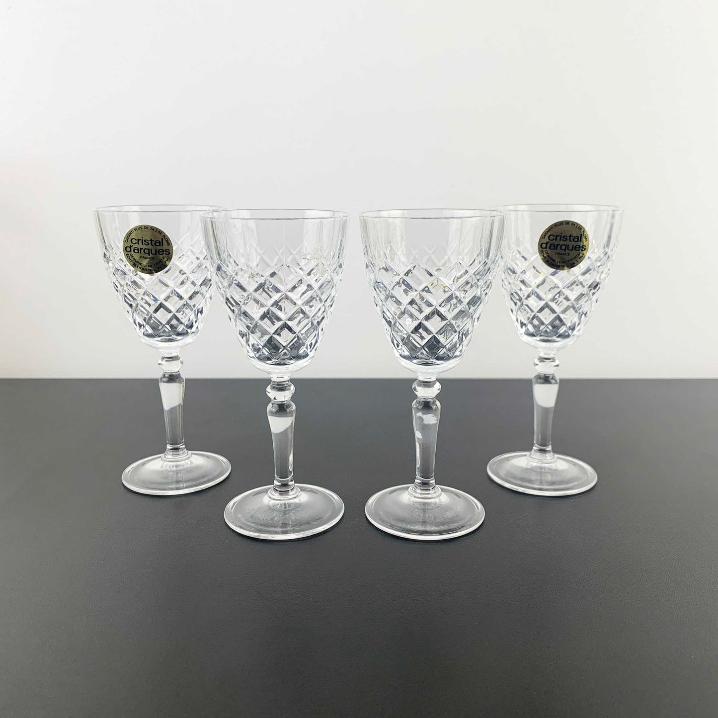 Cristal D'Arques 'Dauphine' liqueur and sherry glass - Set of 4