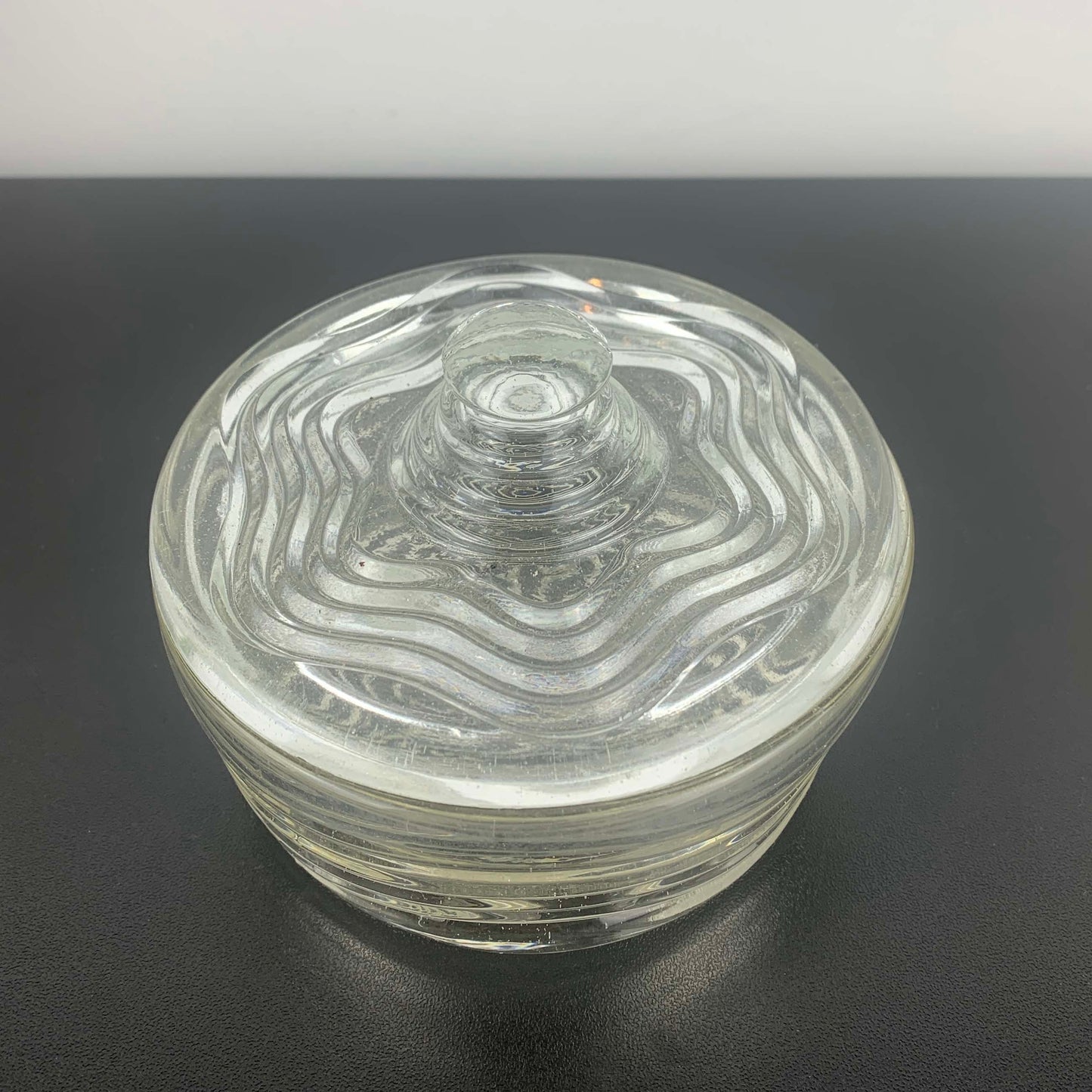 Crown Glass 'Waverley' Lidded Trinket Bowl