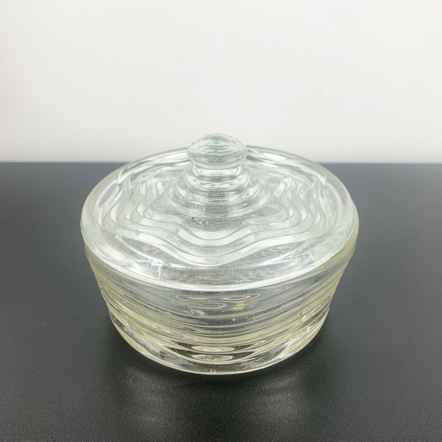 Crown Glass 'Waverley' Lidded Trinket Bowl