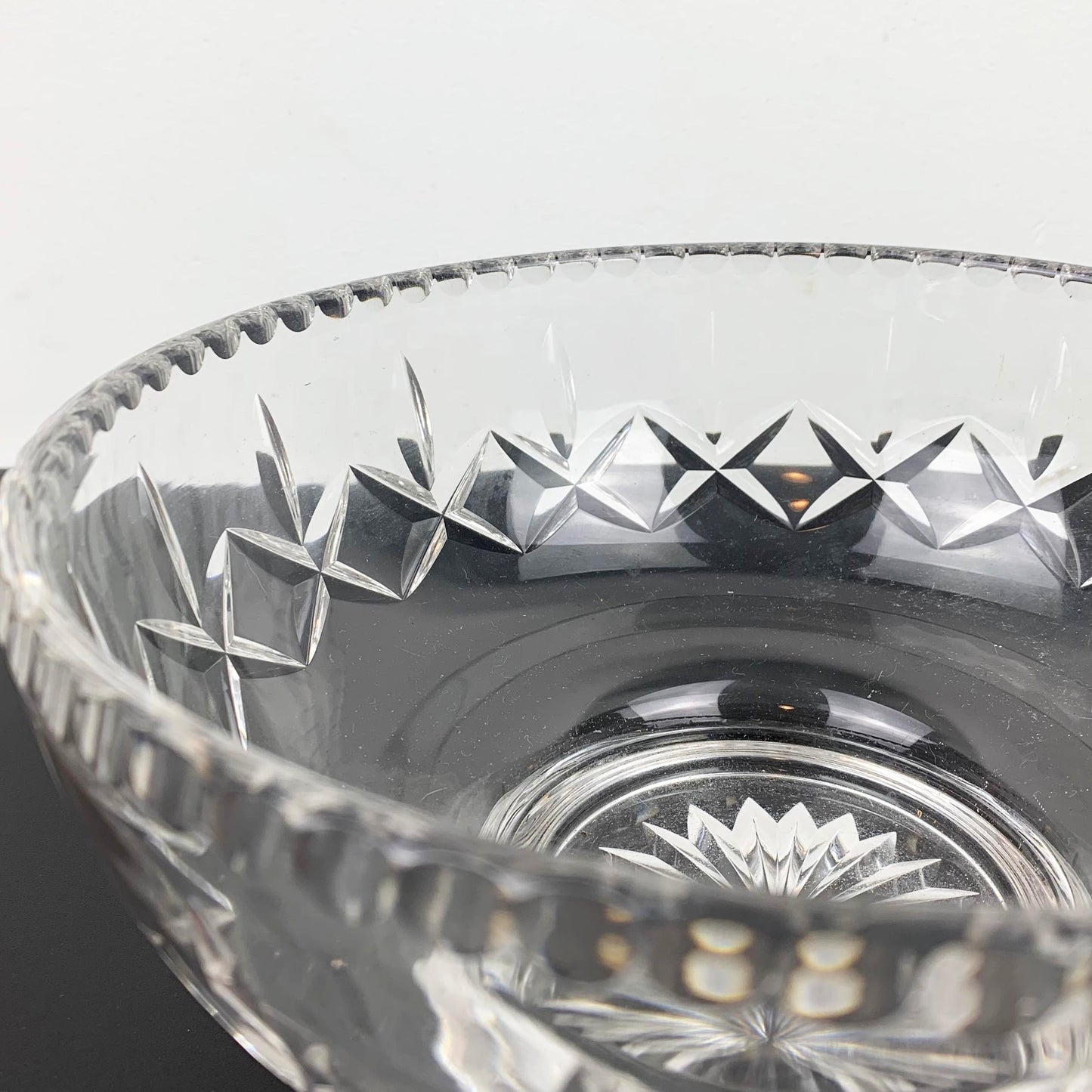 Cut Crystal Footed Bowl