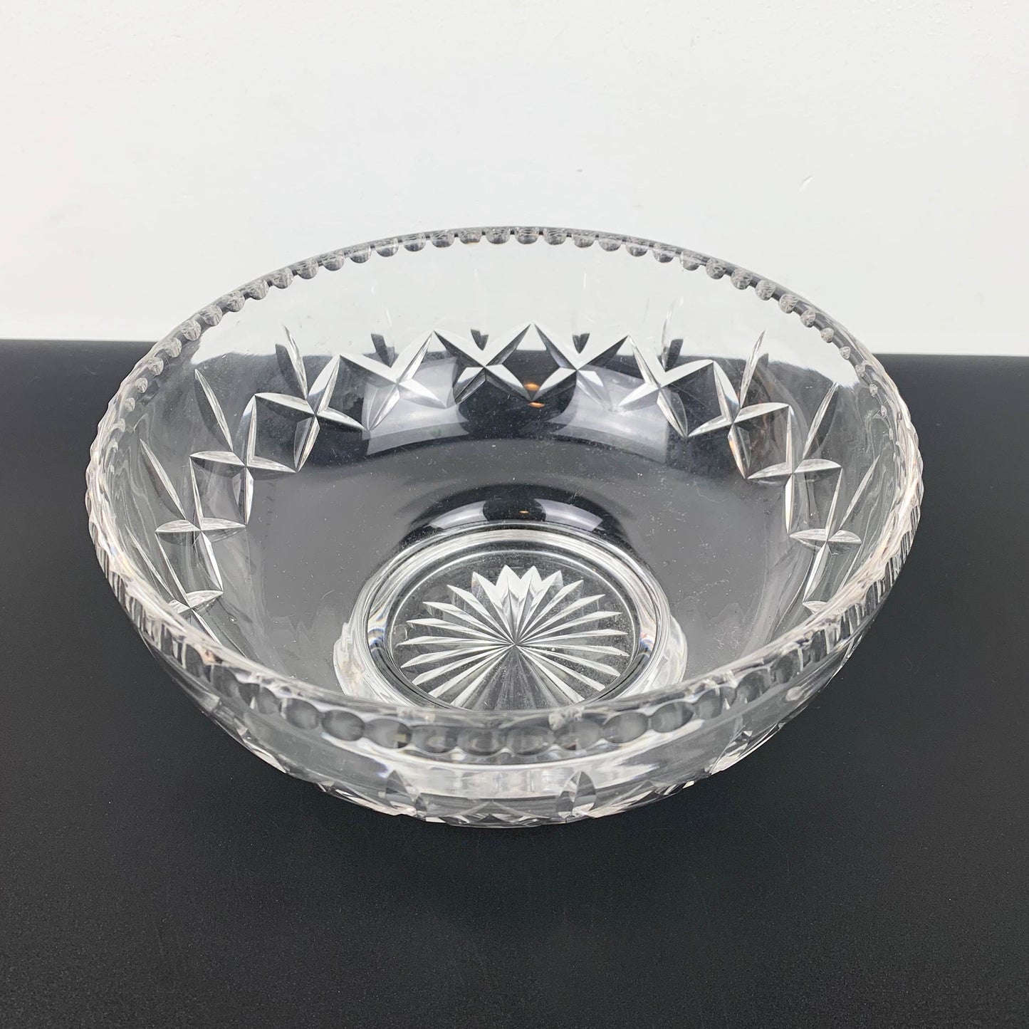Cut Crystal Footed Bowl