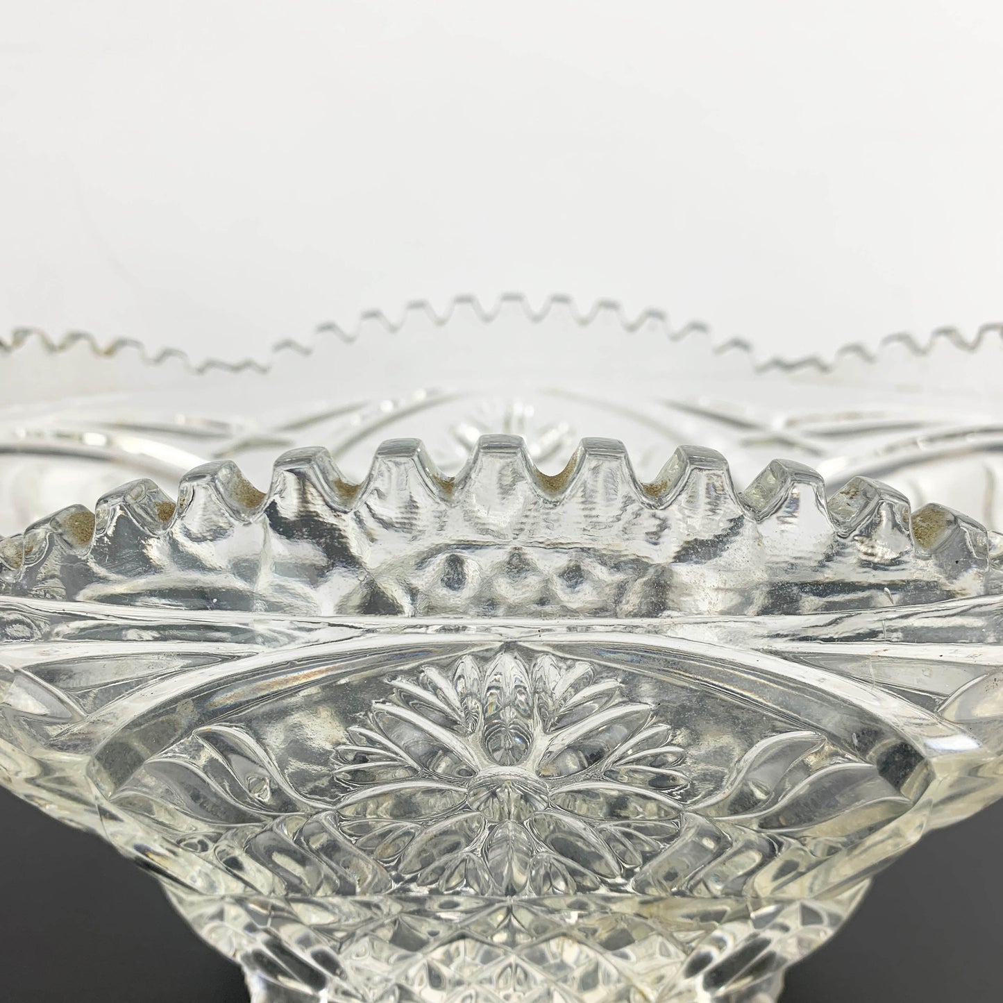 Crystal Oval Footed Presentation Bowl