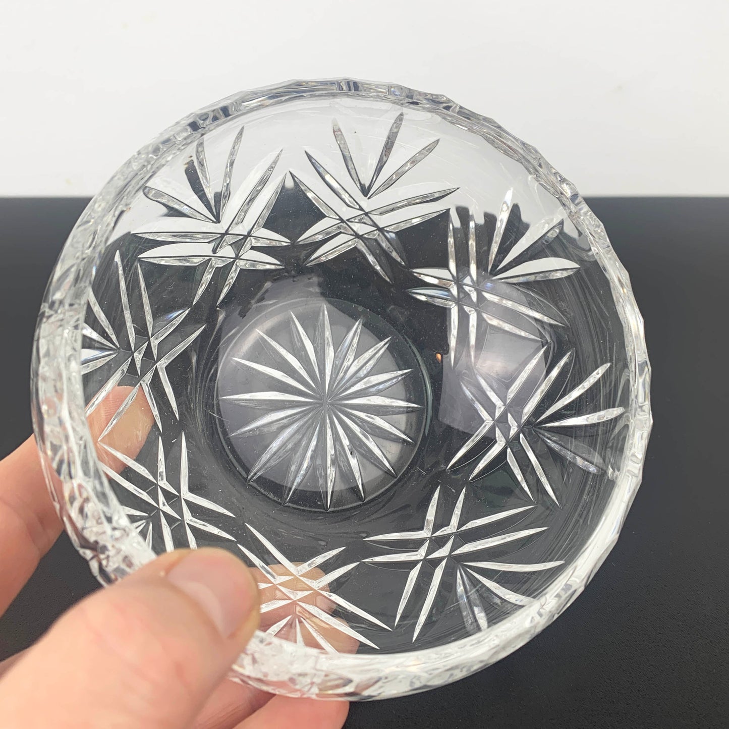 Small Crystal Open Sugar Bowl