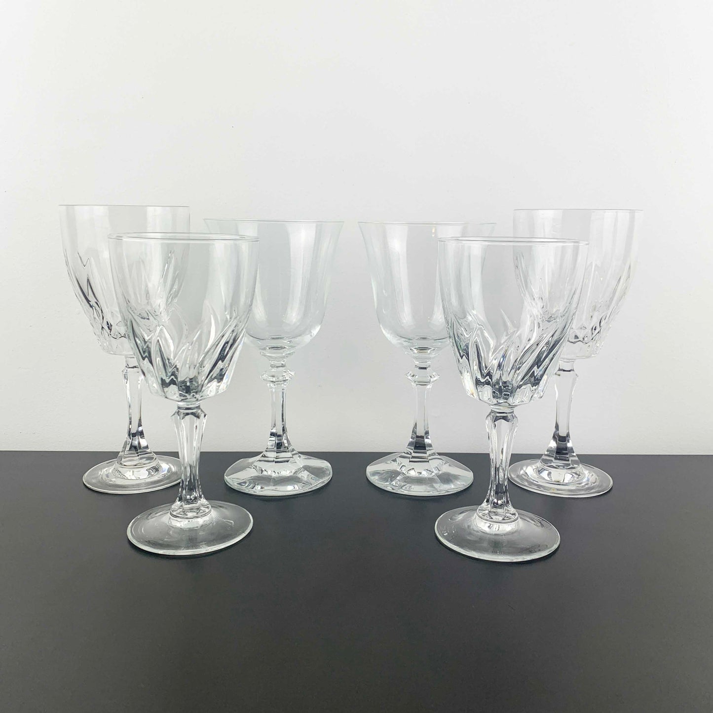 Crystal Wine and Water Goblets